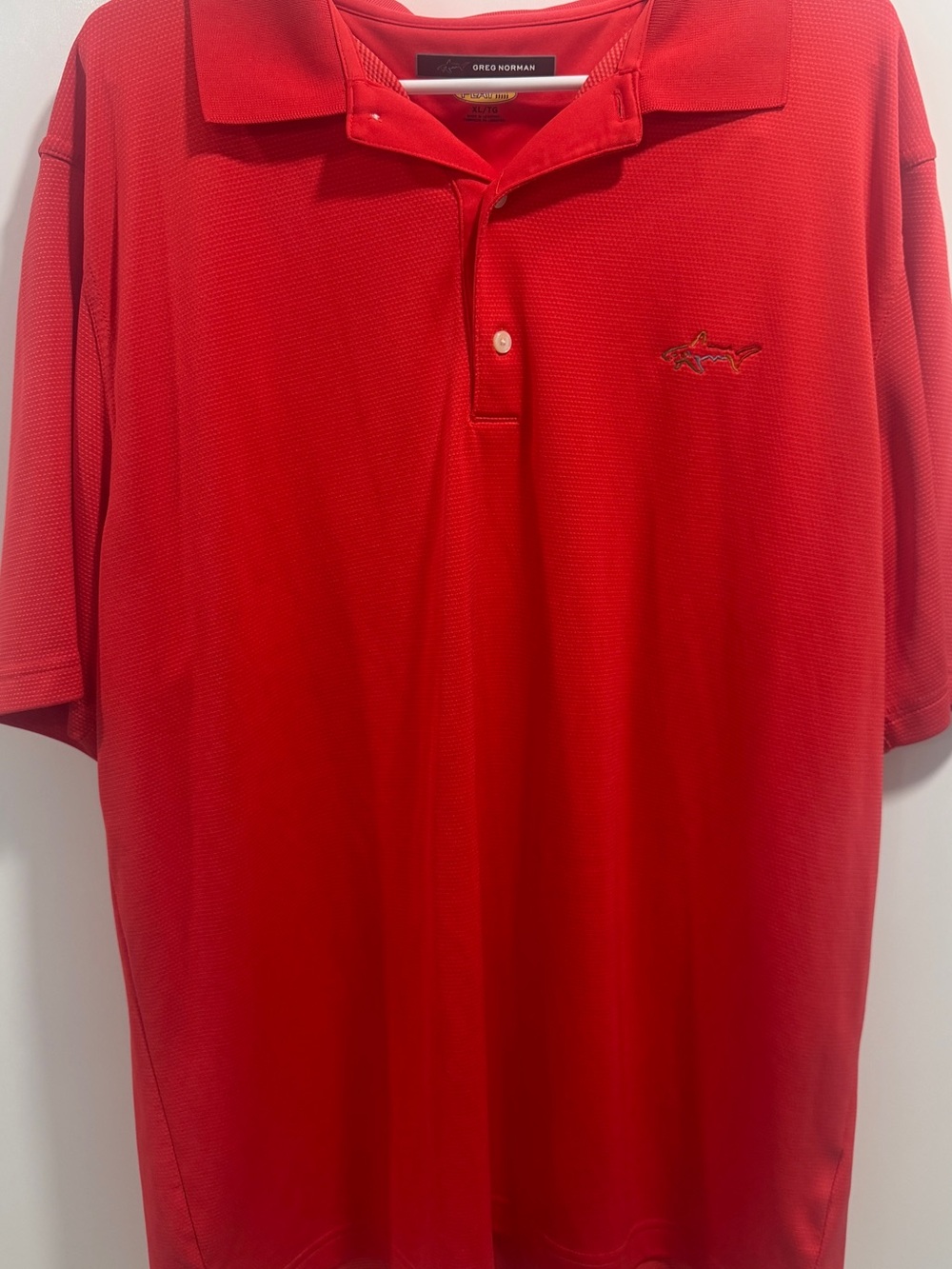 Greg Norman Collection Red Performance Polo